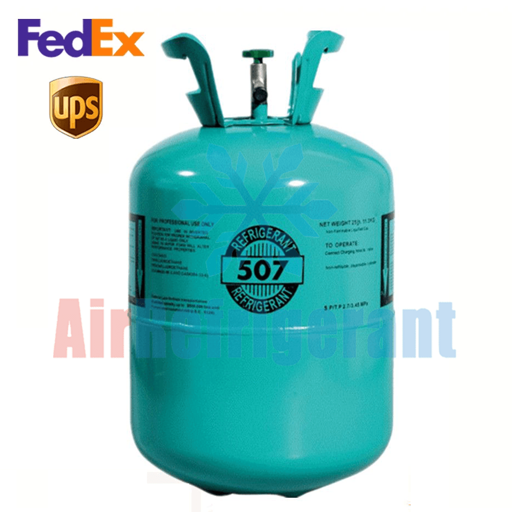 R507 Refrigerant 25lb (11.3kg) — For Low-Temperature Commercial Refrigeration, Easy to Use